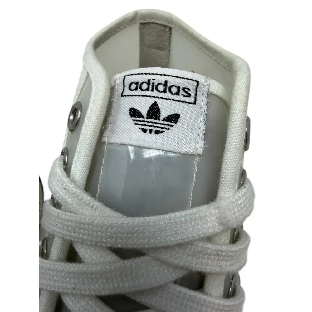 Adidas Nizza Hi Jelly‎ Translucent Sneakers Clear White High Top Womens 9